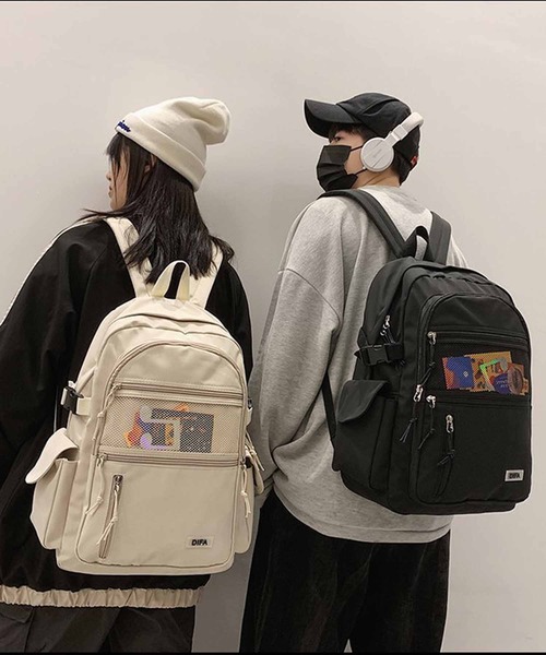 NANEA（ナネア）の「メッシュポケットデザインリュックサック（バック