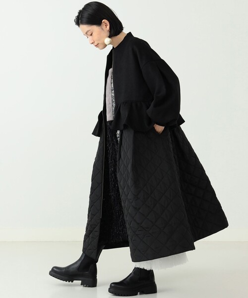 Aya × CAROLINA GLASER ベスト付き　キルティングコート CAROLINA GLASER（カロリナ グレイサー）の「Aya × CAROLINA