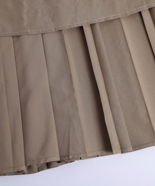 La-gemme（ラジェム）の「Aラインプリーツスカート（スカート・レディース・グリーン/ブラック/ブラウン/マスタード/ライトグレー/テラコッタ/ダークブラウン・REGULAR/トール）」の9枚目の写真