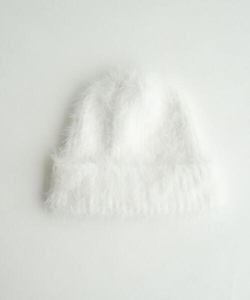 WEGO(ウィゴー)の「WEGO/シャギーニットキャップ(ニットキャップ/ビーニー・レディース・ライトベージュ/グレー/オフホワイト・FREE)」の5枚目の写真