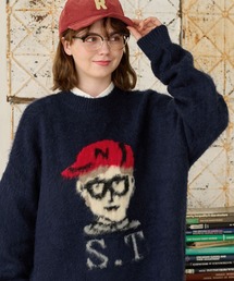 MONO-MART LADY'S | BOYジャガードニットプルオーバー(ニット/セーター)