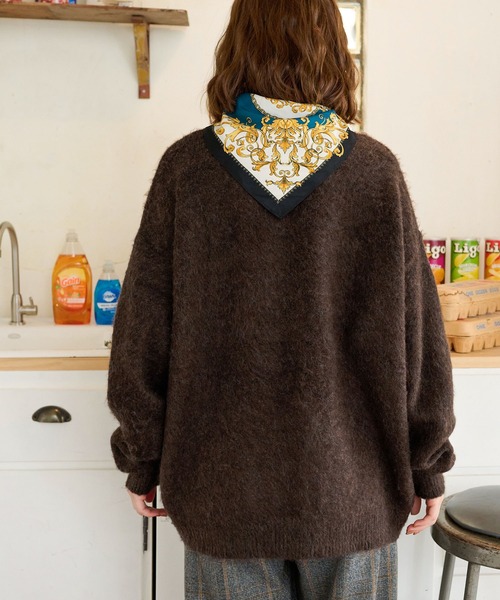 MONO-MART LADY'S（モノマートレディース）の「BOYジャガードニットプルオーバー（ニット/セーター・レディース・グレー/ネイビー/ブラウン・FREE）」の17枚目の写真