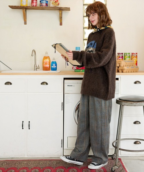 MONO-MART LADY'S（モノマートレディース）の「BOYジャガードニットプルオーバー（ニット/セーター・レディース・グレー/ネイビー/ブラウン・FREE）」の19枚目の写真