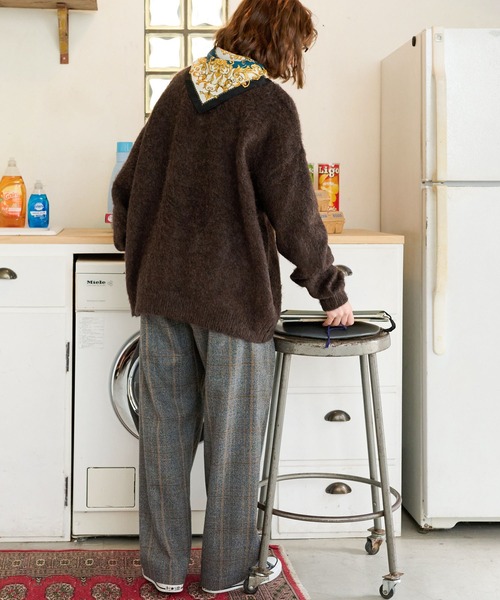 MONO-MART LADY'S（モノマートレディース）の「BOYジャガードニットプルオーバー（ニット/セーター・レディース・グレー/ネイビー/ブラウン・FREE）」の20枚目の写真