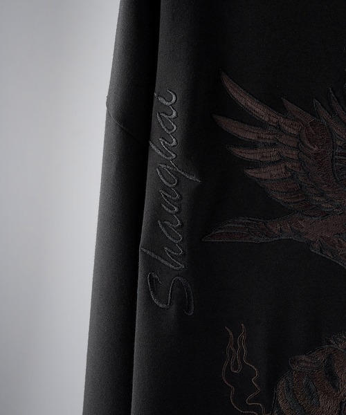 ENDER PRODUCTS（エンダープロダクツ）の「スーベニア刺繍 ビッグシルエットポンチスウェット【ENDER PRODUCTS/エンダープロダクツ】（スウェット・メンズ・ブラック/オフホワイト/スミクロ・M/L）」の18枚目の写真