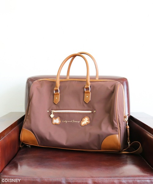 Disney(ディズニー)の「【WEB限定】ディズニー レディ&スキャンプ ナイロンボストンバッグ(ボストンバッグ・レディース・ブラウン・FREE)」の10枚目の写真