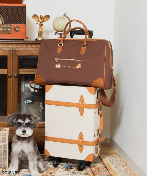 Disney(ディズニー)の「【WEB限定】ディズニー レディ&スキャンプ ナイロンボストンバッグ(ボストンバッグ・レディース・ブラウン・FREE)」の8枚目の写真