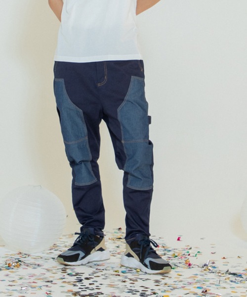 STOF（ストフ）の「STOF/ストフ/Painter Skinny Pants（デニムパンツ・メンズ・インディゴブルー/ブラック・X-SMALL/SMALL/MEDIUM）」の2枚目の写真