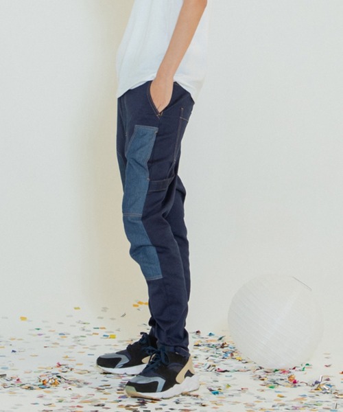 STOF（ストフ）の「STOF/ストフ/Painter Skinny Pants（デニムパンツ・メンズ・インディゴブルー/ブラック・X-SMALL/SMALL/MEDIUM）」の3枚目の写真