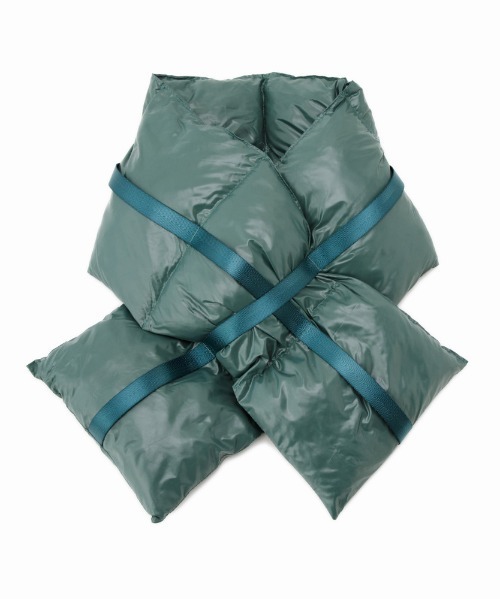 CONTROL FREAK(コントロールフリーク)の「CONTROL FREAK(コントロールフリーク)ダウン風テープ付きマフラー(マフラー・レディース・ベージュ/ブラック/グリーン・FREE)」の12枚目の写真