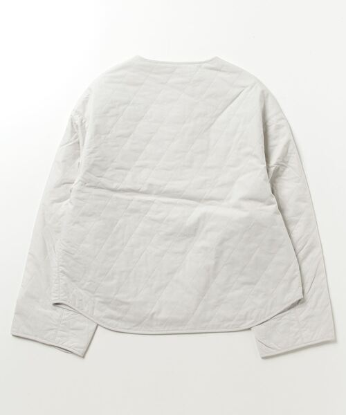 ORCIVAL（オーシバル）の「[ORCIVAL/オーシバル] インサレーション キルティングショートジャケット（ブルゾン・レディース・ライトベージュ/チャコールグレー・1）」の8枚目の写真