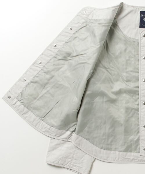 ORCIVAL（オーシバル）の「[ORCIVAL/オーシバル] インサレーション キルティングショートジャケット（ブルゾン・レディース・ライトベージュ/チャコールグレー・1）」の6枚目の写真