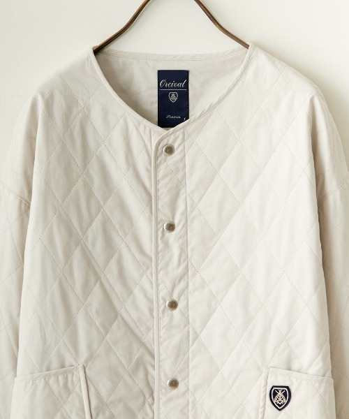 ORCIVAL（オーシバル）の「[ORCIVAL/オーシバル] インサレーション キルティングショートジャケット（ブルゾン・レディース・ライトベージュ/チャコールグレー・1）」の20枚目の写真