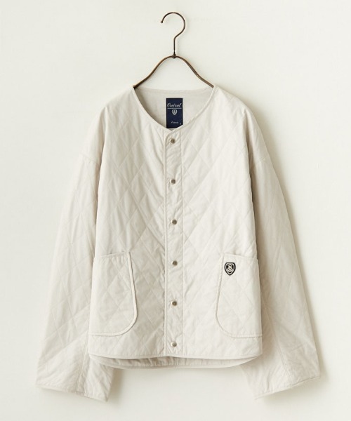 ORCIVAL（オーシバル）の「[ORCIVAL/オーシバル] インサレーション キルティングショートジャケット（ブルゾン・レディース・ライトベージュ/チャコールグレー・1）」の18枚目の写真