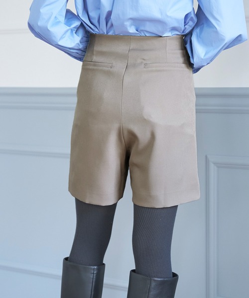 coca(coca)(コカ)の「ハイウエストショートパンツ(その他パンツ・レディース・ブラック/グレイッシュベージュ・M/L)」の12枚目の写真