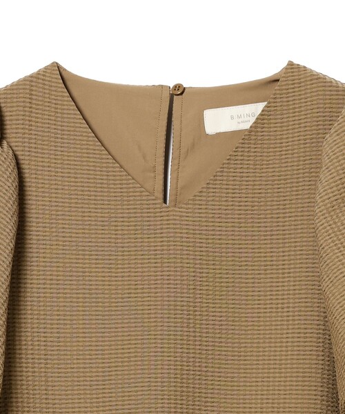 B:MING by BEAMS(ビーミングバイビームス)の「B:MING by BEAMS / シアーサッカー ワンピース(ワンピース・レディース・ブラウン系その他/ブラック・MEDIUM/SMALL)」の12枚目の写真