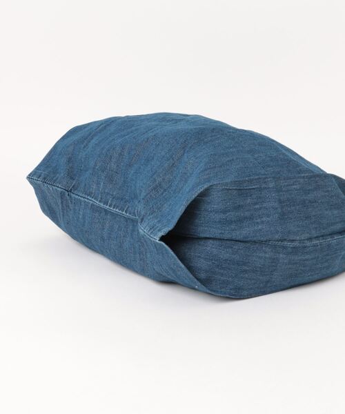 JUGLANS(ユグランス)の「【AND PACKABLE】MBHS パッカブルバック/ヴィンテージ風ハンドバッグ(エコバッグ/サブバッグ・レディース・ストライプ/インディゴブルー・FREE)」の4枚目の写真