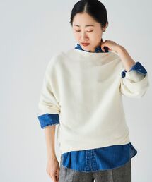 le.coeur blanc（ルクールブラン）の「《手洗い可能》横リブボートネックニット（ニット/セーター・レディース）」