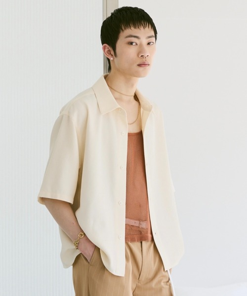 Loose Half sleeve box shirt (Assort)/ルーズハーフスリーブボックスシャツ（アソート）（シャツ/ブラウス）｜soerte（ソエルテ）