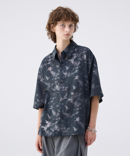 soerte（ソエルテ）の「Loose Half sleeve box shirt (Assort)/ルーズ
