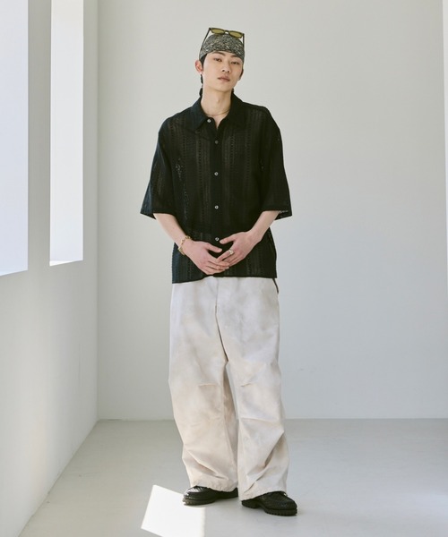 Loose Half sleeve box shirt (Assort)/ルーズハーフスリーブボックスシャツ（アソート）（シャツ/ブラウス）｜soerte（ソエルテ）