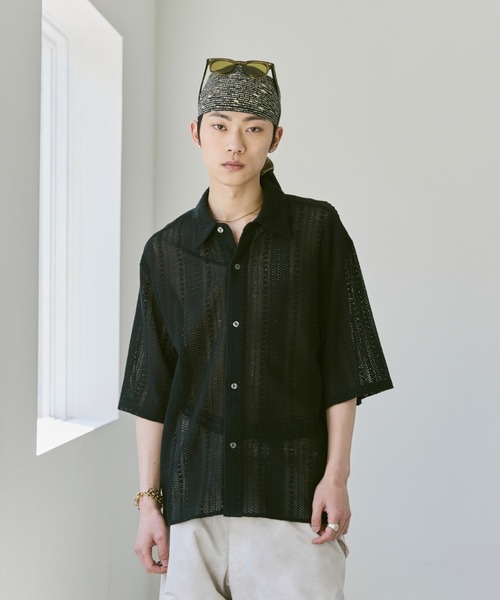 Loose Half sleeve box shirt (Assort)/ルーズハーフスリーブボックスシャツ（アソート）（シャツ/ブラウス）｜soerte（ソエルテ）