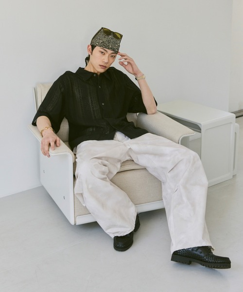 Loose Half sleeve box shirt (Assort)/ルーズハーフスリーブボックスシャツ（アソート）（シャツ/ブラウス）｜soerte（ソエルテ）