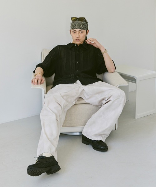 Loose Half sleeve box shirt (Assort)/ルーズハーフスリーブボックスシャツ（アソート）（シャツ/ブラウス）｜soerte（ソエルテ）