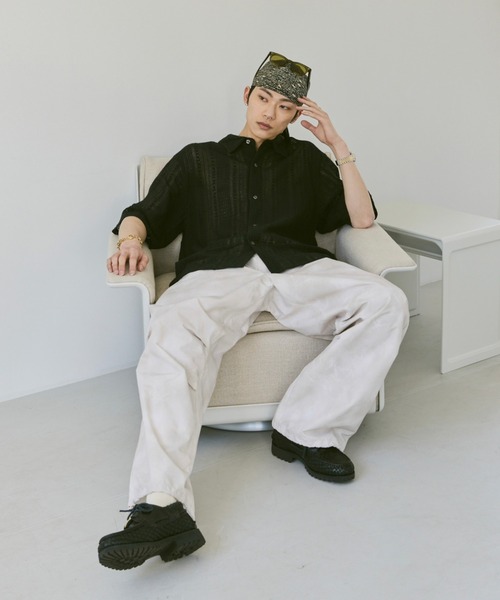 Loose Half sleeve box shirt (Assort)/ルーズハーフスリーブボックスシャツ（アソート）（シャツ/ブラウス）｜soerte（ソエルテ）