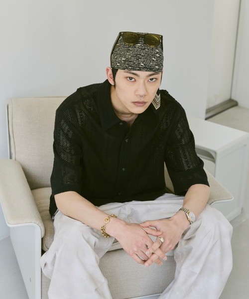 Loose Half sleeve box shirt (Assort)/ルーズハーフスリーブボックスシャツ（アソート）（シャツ/ブラウス）｜soerte（ソエルテ）