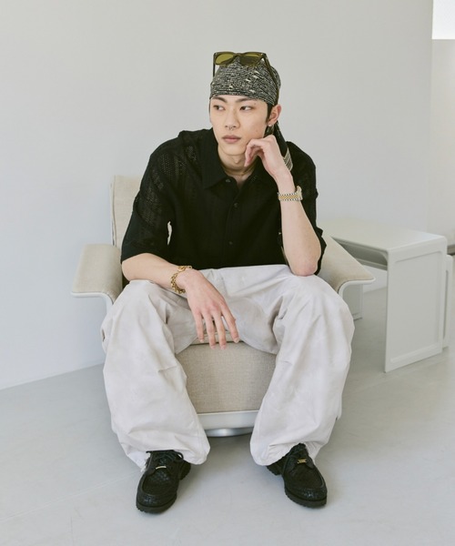 Loose Half sleeve box shirt (Assort)/ルーズハーフスリーブボックスシャツ（アソート）（シャツ/ブラウス）｜soerte（ソエルテ）