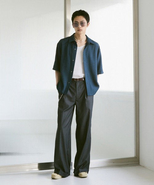 Loose Half sleeve box shirt (Assort)/ルーズハーフスリーブボックスシャツ（アソート）（シャツ/ブラウス）｜soerte（ソエルテ）