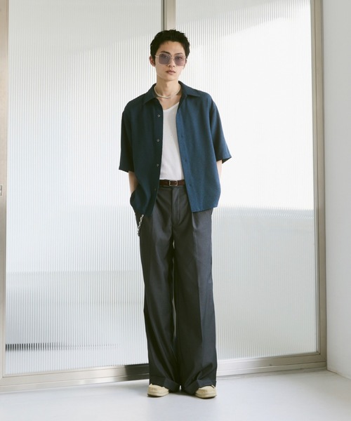 Loose Half sleeve box shirt (Assort)/ルーズハーフスリーブボックスシャツ（アソート）（シャツ/ブラウス）｜soerte（ソエルテ）