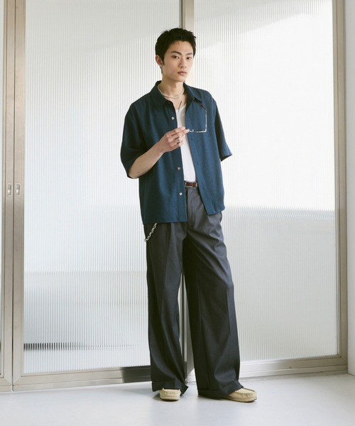 Loose Half sleeve box shirt (Assort)/ルーズハーフスリーブボックスシャツ（アソート）（シャツ/ブラウス）｜soerte（ソエルテ）