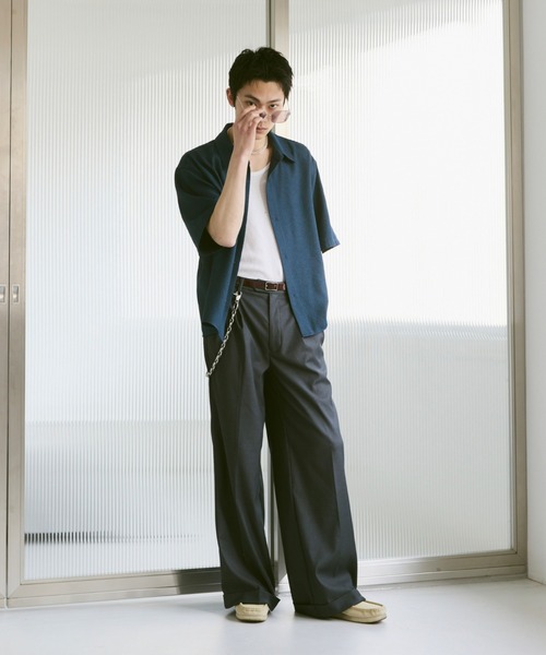 Loose Half sleeve box shirt (Assort)/ルーズハーフスリーブボックスシャツ（アソート）（シャツ/ブラウス）｜soerte（ソエルテ）