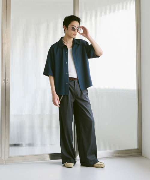 Loose Half sleeve box shirt (Assort)/ルーズハーフスリーブボックスシャツ（アソート）（シャツ/ブラウス）｜soerte（ソエルテ）