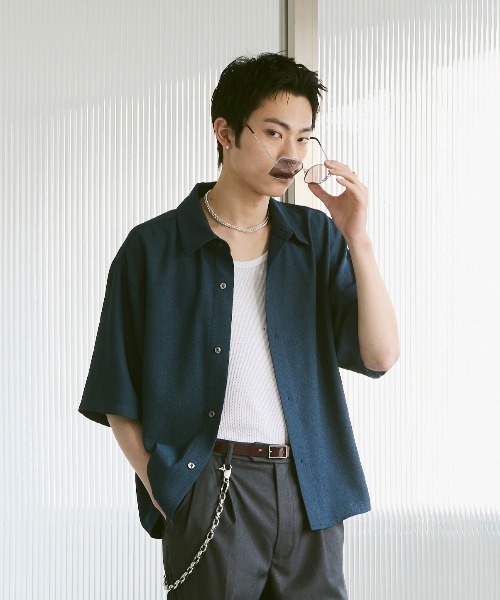 Soerte　ルーズハーフスリーブオープンカラーシャツ L LOOSE H / S OPEN COLLAR SHIRT (ASSORT)/ルーズハーフスリーブ