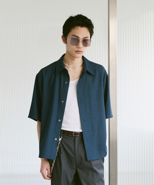 soerte（ソエルテ）の「Loose Half sleeve box shirt (Assort
