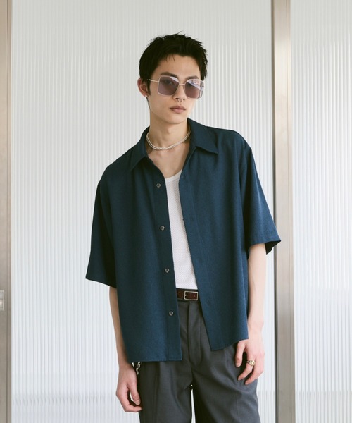 soerte（ソエルテ）の「Loose Half sleeve box shirt (Assort