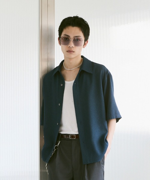 Loose Half sleeve box shirt (Assort)/ルーズハーフスリーブボックスシャツ（アソート）（シャツ/ブラウス）｜soerte（ソエルテ）