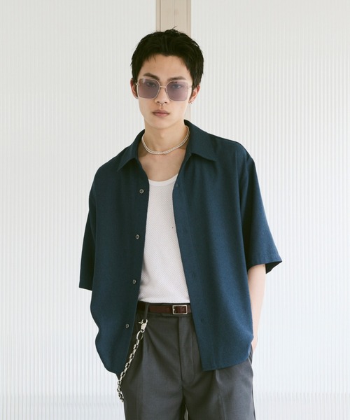 Loose Half sleeve box shirt (Assort)/ルーズハーフスリーブボックスシャツ（アソート）（シャツ/ブラウス）｜soerte（ソエルテ）