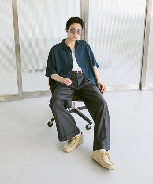 Loose Half sleeve box shirt (Assort)/ルーズハーフスリーブボックスシャツ（アソート）（シャツ/ブラウス）｜soerte（ソエルテ）