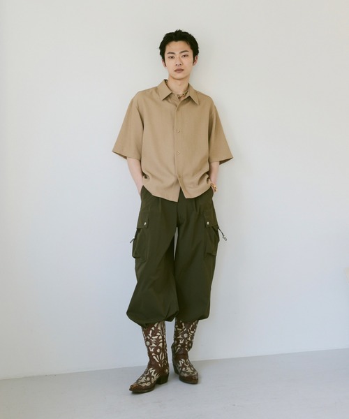 Loose Half sleeve box shirt (Assort)/ルーズハーフスリーブボックスシャツ（アソート）（シャツ/ブラウス）｜soerte（ソエルテ）