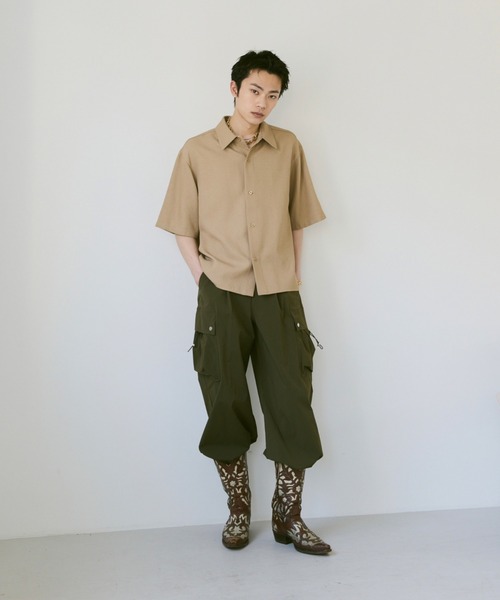 Loose Half sleeve box shirt (Assort)/ルーズハーフスリーブボックスシャツ（アソート）（シャツ/ブラウス）｜soerte（ソエルテ）