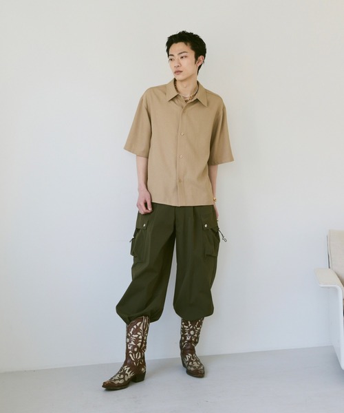 Loose Half sleeve box shirt (Assort)/ルーズハーフスリーブボックスシャツ（アソート）（シャツ/ブラウス）｜soerte（ソエルテ）