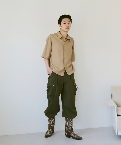 Loose Half sleeve box shirt (Assort)/ルーズハーフスリーブボックスシャツ（アソート）（シャツ/ブラウス）｜soerte（ソエルテ）