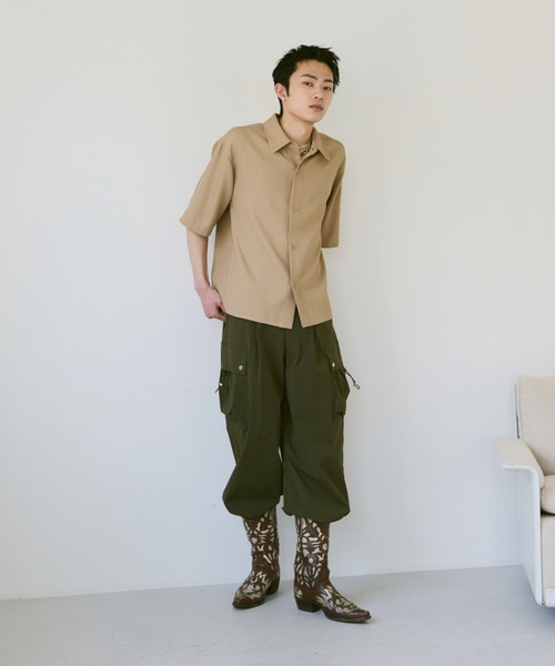 Loose Half sleeve box shirt (Assort)/ルーズハーフスリーブボックスシャツ（アソート）（シャツ/ブラウス）｜soerte（ソエルテ）