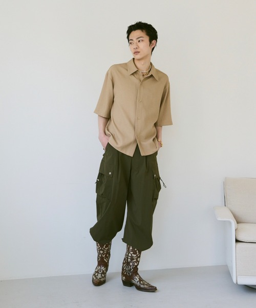 Loose Half sleeve box shirt (Assort)/ルーズハーフスリーブボックスシャツ（アソート）（シャツ/ブラウス）｜soerte（ソエルテ）