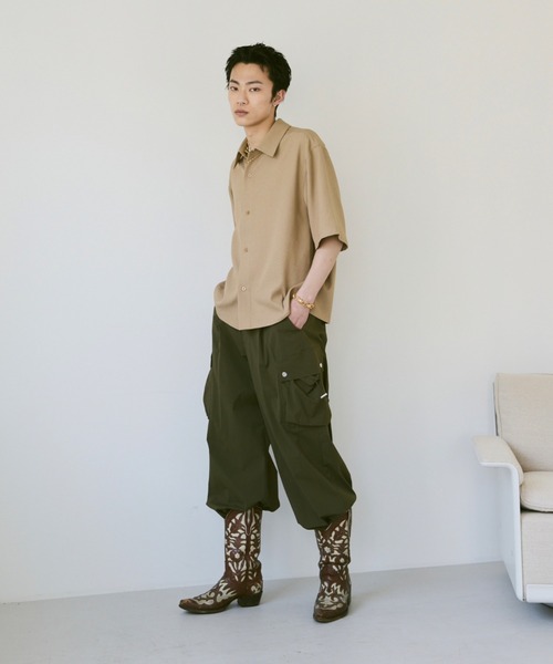 Loose Half sleeve box shirt (Assort)/ルーズハーフスリーブボックスシャツ（アソート）（シャツ/ブラウス）｜soerte（ソエルテ）