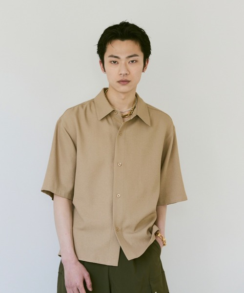 Loose Half sleeve box shirt (Assort)/ルーズハーフスリーブボックスシャツ（アソート）（シャツ/ブラウス）｜soerte（ソエルテ）